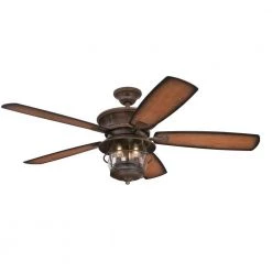 Brentford 52 in. LED Aged Walnut Ceiling Fan with Light Kit by Westinghouse