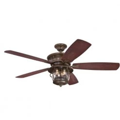 Brentford 52 in. LED Aged Walnut Ceiling Fan with Light Kit by Westinghouse -Westinghouse Shop aged walnut westinghouse ceiling fans with lights 7233400 fa 1000
