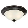 Harwell 2-Light Amber Bronze Flush Mount by Westinghouse