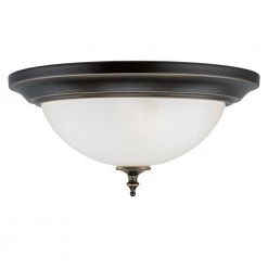 Harwell 2-Light Amber Bronze Flush Mount by Westinghouse -Westinghouse Shop amber bronze westinghouse flush mount lights 6304800 c3 1000