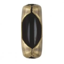 6 Antique Brass Beaded Chain Connectors by Westinghouse