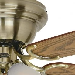 Contempra IV 52 in. LED Antique Brass Ceiling Fan with Light Kit by Westinghouse -Westinghouse Shop antique brass westinghouse ceiling fans with lights 7232200 1f 1000
