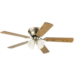 Contempra IV 52 in. LED Antique Brass Ceiling Fan with Light Kit by Westinghouse