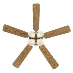 Contempra IV 52 in. LED Antique Brass Ceiling Fan with Light Kit by Westinghouse -Westinghouse Shop antique brass westinghouse ceiling fans with lights 7232200 c3 1000