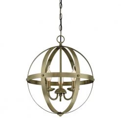 Stella Mira 3-Light Antique Brass Chandelier by Westinghouse