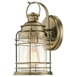 Kellen 1-Light Antique Brass Outdoor Wall Lantern Sconce by Westinghouse