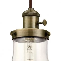 1-Light Antique Brass Mini Pendant by Westinghouse -Westinghouse Shop antique brass westinghouse pendant lights 6338600 1f 1000