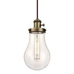 1-Light Antique Brass Mini Pendant by Westinghouse -Westinghouse Shop antique brass westinghouse pendant lights 6338600 c3 1000