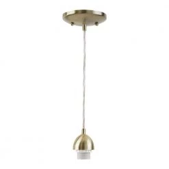 1-Light Antique Brass Adjustable Mini Pendant by Westinghouse