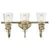 Ashton 3-Light Antique Brass Wall Mount Bath Light by Westinghouse