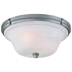 Tolbut 2-Light Antique Silver Flush Mount by Westinghouse