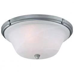 Tolbut 3-Light Antique Silver Flush Mount by Westinghouse