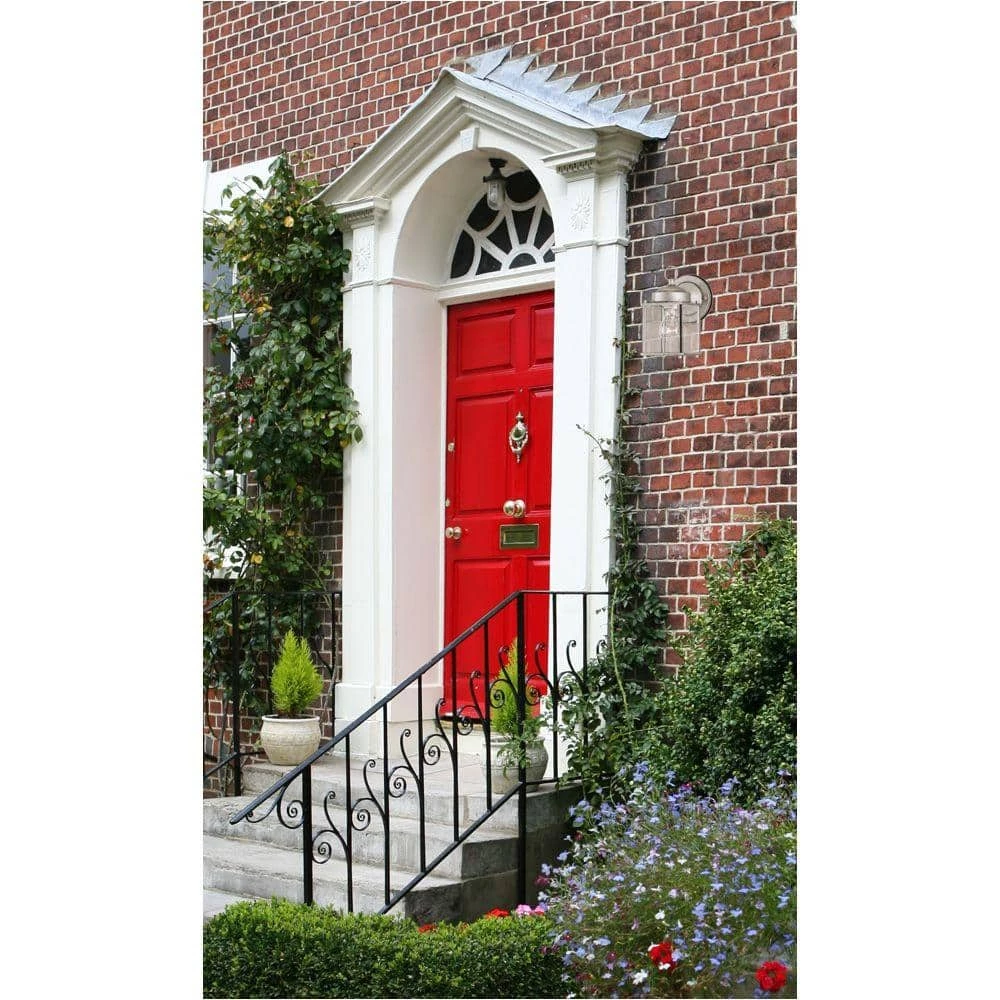 1-Light Antique Silver Steel Exterior Wall Lantern Sconce with Clear Glass Panels by Westinghouse 2 1-Light Antique Silver Steel Exterior Wall Lantern Sconce with Clear Glass Panels by Westinghouse - Image 2