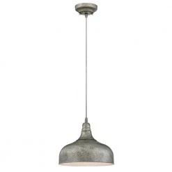 Morton 1-Light Antique Steel Pendant by Westinghouse