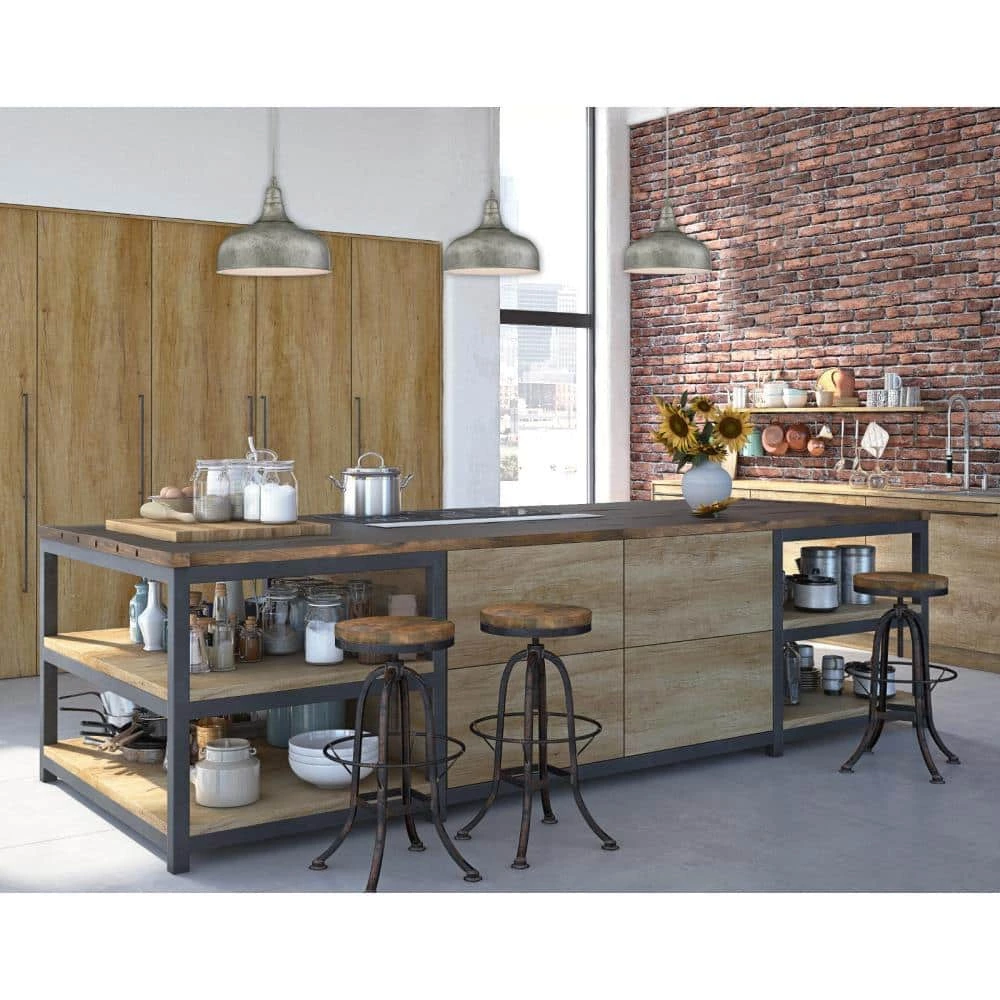 Morton 1-Light Antique Steel Pendant by Westinghouse 2 Morton 1-Light Antique Steel Pendant by Westinghouse - Image 2