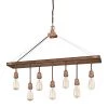 Elway 7-Light Barnwood with Washed Copper Chandelier by Westinghouse