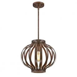 Farah 1-Light Barnwood Pendant by Westinghouse