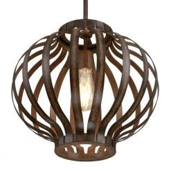 Farah 1-Light Barnwood Pendant by Westinghouse -Westinghouse Shop barnwood westinghouse chandeliers 6372700 c3 1000