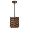 Charlize 1-Light Barnwood Mini Pendant with Metal Shade by Westinghouse