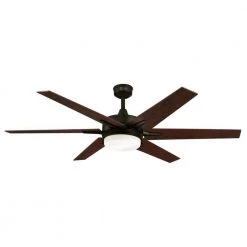 Cayuga 60 in. LED Black-Bronze Smart Ceiling Fan with Light Kit and Remote Control by Westinghouse