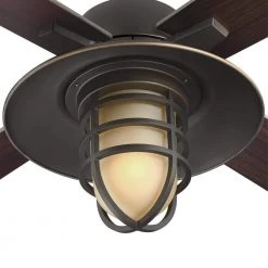 Porto 52 in. LED Indoor Black-Bronze Smart Ceiling Fan with Light Kit and Remote Control by Westinghouse -Westinghouse Shop black bronze westinghouse ceiling fans with lights 74005b00 4f 1000
