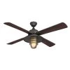 Porto 52 in. LED Indoor Black-Bronze Smart Ceiling Fan with Light Kit and Remote Control by Westinghouse