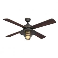 Porto 52 in. LED Indoor Black-Bronze Smart Ceiling Fan with Light Kit and Remote Control by Westinghouse