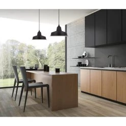 Academy 60-Watt Equivalent Black Integrated LED Pendant with Removable Chrome Cage by Westinghouse -Westinghouse Shop black chrome westinghouse chandeliers 6401000 1f 1000