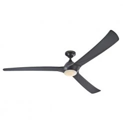 Techno II 72 in. LED Black DC Motor Ceiling Fan by Westinghouse