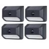 3-Watt Equivalent Outdoor Integrated LED Black Intelligent Plastic Fence Light (4-Pack), 300 Lumens by Westinghouse