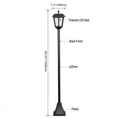2-Light Black Outdoor LED Solar Post Lamp by Westinghouse -Westinghouse Shop black westinghouse post light sets sr91pl02a 08 40 1000