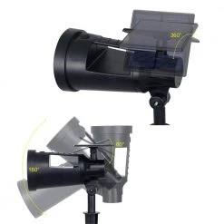 Solar 3.7-Volt Black LED Spotlight with Multi-Function Flashlight (4-Pack) by Westinghouse -Westinghouse Shop black westinghouse spotlights sr52aa34h 08 44 1000