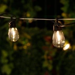 Outdoor 48 ft. 24-Light Solar Powered Edison Bulb LED String Light by Westinghouse -Westinghouse Shop black westinghouse string lights sr29st01c 00 4f 1000