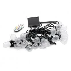 Outdoor 48 ft. 24-Light Solar Powered Edison Bulb LED String Light with Color Change Feature and Remote by Westinghouse -Westinghouse Shop black westinghouse string lights sr29st01c 99 c3 1000