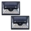 10-Watt Equivalent 600 Lumens Integrated LED Black Solar Motion Activated Wall Pack Light by Westinghouse