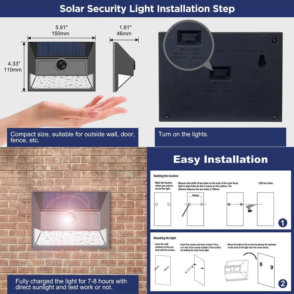 7-Watt Equivalent Integrated LED Black Outdoor Wall Pack Light, 3000K (2-Pack) by Westinghouse 5 7-Watt Equivalent Integrated LED Black Outdoor Wall Pack Light, 3000K (2-Pack) by Westinghouse - Image 5
