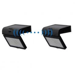 75-Watt Equivalent Plastic Integrated LED Black Linkable Solar Motion Sensor Wall Pack Light by Westinghouse -Westinghouse Shop black westinghouse wall pack lights sr70aa12h 08 1f 1000