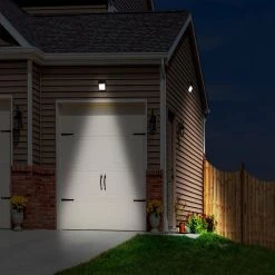 75-Watt Equivalent Plastic Integrated LED Black Linkable Solar Motion Sensor Wall Pack Light by Westinghouse -Westinghouse Shop black westinghouse wall pack lights sr70aa12h 08 fa 1000