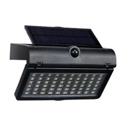 75-Watt Equivalent Integrated LED Black Solar Motion Sensor Wall Pack Light by Westinghouse