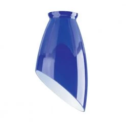 6-3/4 in. Handblown Indigo Blue Angled Design Shade with 2-1/4 in. Fitter and 3-3/4 in. Width by Westinghouse