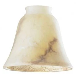 4-3/4 in. Brown Marbleized Bell with 2-1/4 in. Fitter and 5-3/8 in. Width by Westinghouse