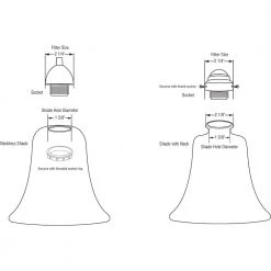 5-1/8 in. Brown Swirl Bell with 2-1/4 in. Fitter and 5-7/8 in. Width by Westinghouse -Westinghouse Shop brown swirl westinghouse globes shades 8116700 77 1000