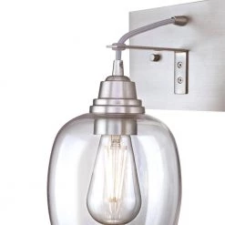 Eldon 3-Light Brushed Aluminum Wall Mount Bath Light by Westinghouse -Westinghouse Shop brushed aluminum westinghouse vanity lighting 6574200 44 1000