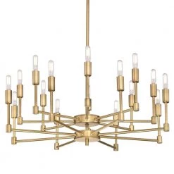 Camryn 16-Light Brushed Brass Chandelier by Westinghouse -Westinghouse Shop brushed brass westinghouse chandeliers 6576100 1f 1000