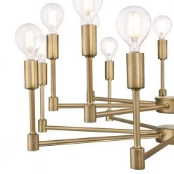 Camryn 16-Light Brushed Brass Chandelier by Westinghouse -Westinghouse Shop brushed brass westinghouse chandeliers 6576100 4f 1000