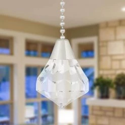 Acrylic Diamond Pull Chain by Westinghouse -Westinghouse Shop brushed nickel westinghouse ceiling fan pull chains 7718300 31 1000