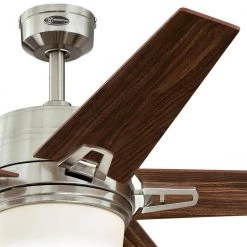 Zephyr 56 in. LED Indoor Brushed Nickel Ceiling Fan with Remote Control by Westinghouse -Westinghouse Shop brushed nickel westinghouse ceiling fans with lights 7204600 a0 1000