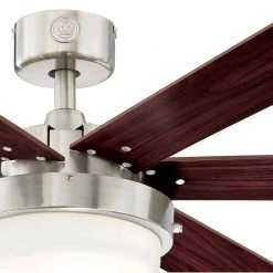 Alloy II 52 in. LED Brushed Nickel Ceiling Fan by Westinghouse -Westinghouse Shop brushed nickel westinghouse ceiling fans with lights 7205100 c3 1000