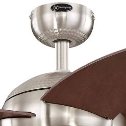 Bendan LED 52 in. LED Brushed Nickel with Hammered Accents Ceiling Fan by Westinghouse -Westinghouse Shop brushed nickel westinghouse ceiling fans with lights 7206500 1f 1000