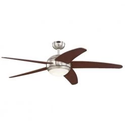 Bendan LED 52 in. LED Brushed Nickel with Hammered Accents Ceiling Fan by Westinghouse